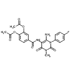 CAS#: 176379-13-8, 4-{[6-Amino-1-(4-Fluorophenyl)-3-Methyl-2,4-Dioxo-1,2,3,4-Tetrahydro-5-Pyrimidinyl]Carbamoyl}-1,2-Phenylene Diacetate