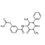 CAS#: 176379-35-4, 3-[(6-Amino-3-Methyl-2,4-Dioxo-1-Phenyl-1,2,3,4-Tetrahydro-5-Pyrimidinyl)Carbamoyl]Phenyl Acetate