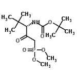 CAS#: 176504-89-5, Dimethyl [(3S)-4,4-Dimethyl-3-({[(2-Methyl-2-Propanyl)Oxy]Carbonyl}Amino)-2-Oxopentyl]Phosphonate