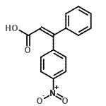 CAS 登录号：17683-99-7， (2Z)-3-(4-硝基苯基)-3-苯基丙烯酸