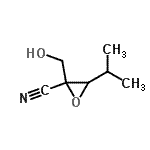 CAS 登录号：176956-54-0， 2-(羟基甲基)-3-异丙基-2-环氧乙烷甲腈
