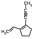 CAS 登录号：176965-25-6， 1-(1-丙炔-1-基)-2-乙烯基环戊烯