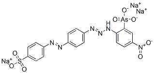 CAS#: 1772-02-7, Sodium 4-[[4-[3-(2-Arsono-4-Nitrophenyl)Triazen-1-Yl]Phenyl]Azo]Benzenesulphonate
