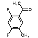CAS 登录号：177211-27-7， 1-(2,4-二氟-5-甲基-苯基)乙酮