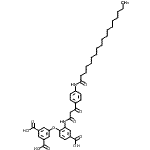 CAS#: 17725-27-8, 5-[4-Carboxy-2-({3-Oxo-3-[4-(Stearoylamino)Phenyl]Propanoyl}Amino)Phenoxy]Isophthalic Acid