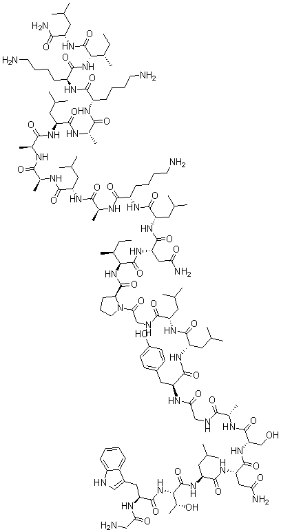 CAS#: 177352-81-7, Glycyl-L-Tryptophyl-L-Threonyl-L-Leucyl-L-Asparaginyl-L-Seryl-L-Alanylglycyl-L-Tyrosyl-L-Leucyl-L-Leucylglycyl-L-Prolyl-L-Isoleucyl-L-Asparaginyl-L-Leucyl-L-Lysyl-L-Alanyl-L-Leucinamide