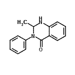 CAS 登录号：17761-74-9， 2-甲基-3-苯基-2,3-二氢-4(1H)-喹唑啉酮