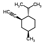 CAS 登录号：178243-92-0， (1S,2R,4R)-2-乙炔基-1-异丙基-4-甲基环己烷