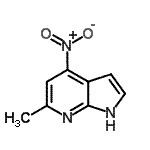 CAS#: 178268-98-9, 6-Methyl-4-Nitro-1H-Pyrrolo[2,3-b]Pyridine