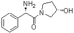 CAS 登录号：178419-59-5， (2S)-2-氨基-1-[(3S)-3-羟基-1-吡咯烷基]-2-苯乙酮