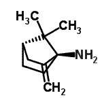 CAS 登录号：178448-80-1， (4S)-7,7-二甲基-2-亚甲基双环[2.2.1]庚烷-1-胺
