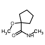 CAS#: 17860-30-9, 1-Methoxy-N-Methylcyclopentanecarboxamide