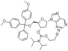 CAS#: 178925-28-5, 9-[5-O-[Bis(4-Methoxyphenyl)Phenylmethyl]-3-O-[[Bis(1-Methylethyl)Amino](2-Cyanoethoxy)Phosphino]-2-Deoxy-beta-D-Erythro-Pentofuranosyl]-9H-Purine