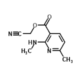 CAS#: 178932-23-5, Cyanomethyl 6-Methyl-2-(Methylamino)Nicotinate