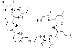 CAS#: 178949-81-0, Glycyl-L-Leucyl-L-Methionyl-L-Valylglycylglycyl-L-Valyl-L-Valyl-L-Isoleucyl-L-Alanine