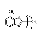 CAS 登录号：178999-25-2， 7-甲基-2-(2-甲基-2-丙基)-1,3-苯并噻唑