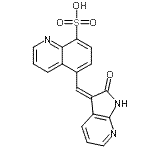 CAS#: 179341-25-4, 5-[(Z)-(2-Oxo-1,2-Dihydro-3H-Pyrrolo[2,3-b]Pyridin-3-Ylidene)Methyl]-8-Quinolinesulfonic Acid