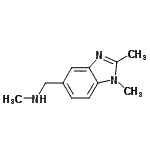 CAS 登录号：179873-44-0， 1-(1,2-二甲基-1H-苯并咪唑-5-基)-N-甲基甲胺