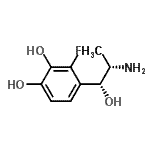 CAS 登录号：179899-83-3， 4-[(1R,2S)-2-氨基-1-羟基丙基]-3-氟-1,2-苯二酚