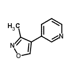 CAS 登录号：181178-92-7， 3-(3-甲基-1,2-恶唑-4-基)吡啶