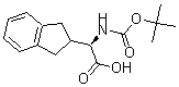 CAS 登录号：181227-48-5， (alphaR)-alpha-[[(1,1-二甲基乙氧基)羰基]氨基]-2,3-二氢-1H-茚-2-乙酸