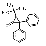 CAS 登录号：18150-78-2， 1-(2-甲基-2-丙基)-3,3-二苯基-2-氮丙啶酮