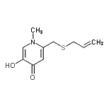 CAS#: 181647-47-2, 2-[(Allylsulfanyl)Methyl]-5-Hydroxy-1-Methyl-4(1H)-Pyridinone