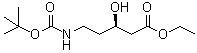 CAS 登录号：182370-56-5， (3R)-3-羟基-5-({[(2-甲基-2-丙基)氧基]羰基}氨基)戊酸乙酯