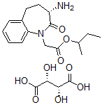 CAS 登录号：182561-27-9， (3S)-3-氨基-2,3,4,5-四氢-2-氧代-1H-1-苯并氮杂卓-1-乙酸 1,2-二甲基乙基酯,(2R,3R)-2,3-二羟基丁烷二酸盐(1:1)
