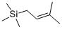 CAS 登录号：18293-99-7， 三甲基(3-甲基-2-丁烯-1-基)-硅烷