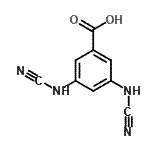 CAS 登录号：183430-49-1， 3,5-二(氰基氨基)苯甲酸
