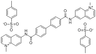 CAS#: 18355-52-7, 6,6'-(4,4'-Biphenylylenebis(Carbonylimino))Bis(1-Methylquinolinium) Ditosylate