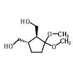 CAS 登录号：183594-37-8， [(1S,2S)-3,3-二甲氧基-1,2-环戊烷二基]二甲醇