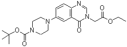 CAS#: 183622-37-9, 2-Methyl-2-Propanyl 4-[3-(2-Ethoxy-2-Oxoethyl)-4-Oxo-3,4-Dihydro-6-Quinazolinyl]-1-Piperazinecarboxylate