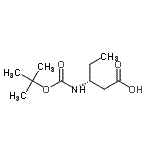 CAS#: 183990-60-5, (3R)-3-({[(2-Methyl-2-Propanyl)Oxy]Carbonyl}Amino)Pentanoic Acid