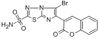 CAS#: 183999-74-8, 5-Bromo-6-(2-Oxochromen-3-Yl)Imidazo[1,2-d][1,3,4]Thiadiazole-2-Sulfonamide