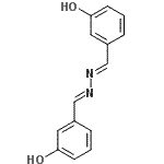 CAS 登录号：18428-76-7， 3,3'-[(1E,2E)-1,2-肼二亚基二(E)甲基亚基]二苯酚