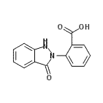 CAS 登录号：18428-91-6， 2-(3-氧代-1,3-二氢-2H-吲唑-2-基)苯甲酸