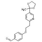 CAS 登录号：184766-55-0， 4-{2-[5-(2-甲基-1,3-二氧戊环-2-基)-2-吡啶基]乙氧基}苯甲醛