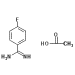 CAS 登录号：184778-36-7， 4-氟苯甲脒乙酸酯(1:1)