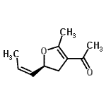 CAS 登录号：185317-34-4， 1-{(5S)-2-甲基-5-[(1Z)-1-丙烯-1-基]-4,5-二氢-3-呋喃基}乙酮