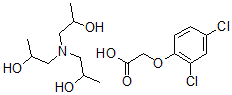 CAS 登录号:18584-79-7, 三异丙醇胺 2,4-二氯苯氧基乙酸盐