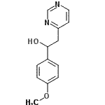 CAS 登录号：185848-10-6， 1-(4-甲氧基苯基)-2-(4-嘧啶基)乙醇