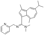 CAS#: 186086-10-2, N,N,3,8-Tetramethyl-5-Propan-2-Yl-N'-(Pyridin-2-Ylmethyl)Azulene-1-Carboximidamide