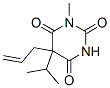 CAS 登录号:1861-21-8, 5-烯丙基-5-异丙基-1-甲基巴比妥酸