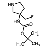 CAS#: 186202-12-0, 2-Methyl-2-Propanyl [3-(Fluoromethyl)-3-Pyrrolidinyl]Carbamate