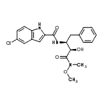 CAS#: 186392-43-8, 5-Chloro-N-{(2S,3R)-3-Hydroxy-4-[Methoxy(Methyl)Amino]-4-Oxo-1-Phenyl-2-Butanyl}-1H-Indole-2-Carboxamide