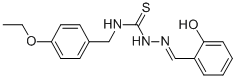 CAS 登录号：186453-52-1， 1-[(4-乙氧基苯基)甲基]-3-[(6-氧代-1-环己-2,4-二烯亚基)甲基氨基]硫脲