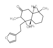 CAS 登录号:18676-07-8, (3S,4R,4aS,8aS)-4-(2-呋喃-3-基乙基)-4-羟基-3,4a,8,8-四甲基-1,3,5,6,7,8a-六氢萘-2-酮