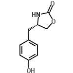 CAS 登录号：187332-12-3， (4S)-4-(4-羟基苄基)-1,3-恶唑烷-2-酮